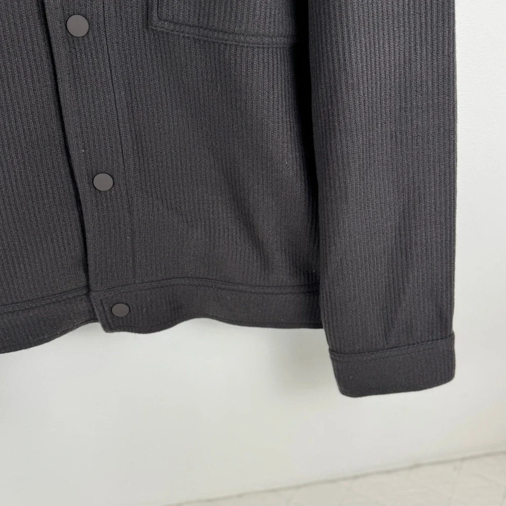Mode of One‎ Mens Knit Trucker Jacket Jet Grey 100194421 XL New